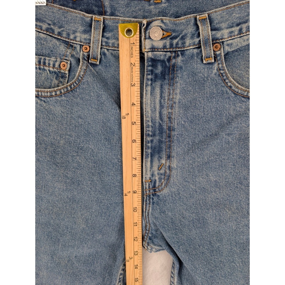 Vintage Levis 505 Jean Shorts Jorts Mens 34 (31" Waist) Blue Denim 90s Y2K - Picture 8 of 10